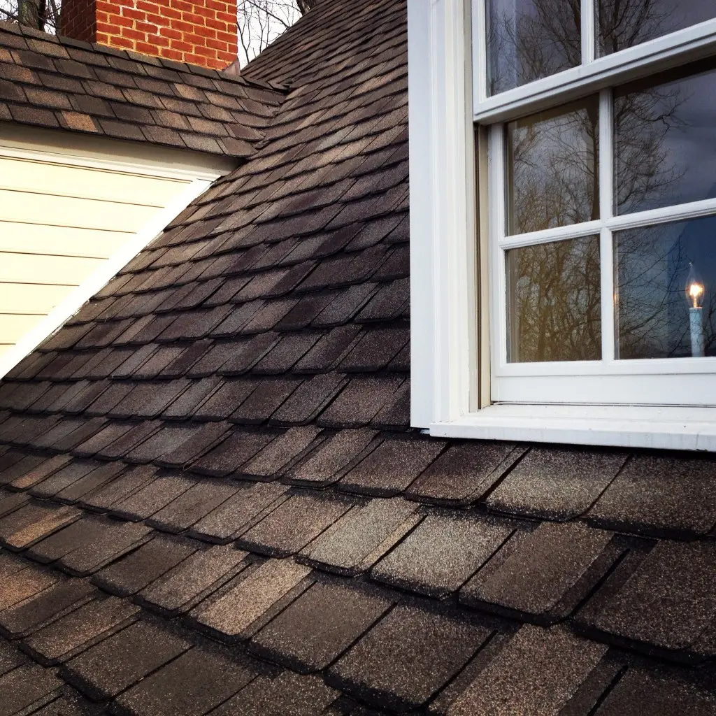 imag "weathered wood" designer shingles installed by professional roofing company, Valley Roofing & Exteriors