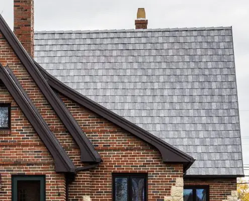 Slate Rock Centura - Troy 6 roof with slate shingles