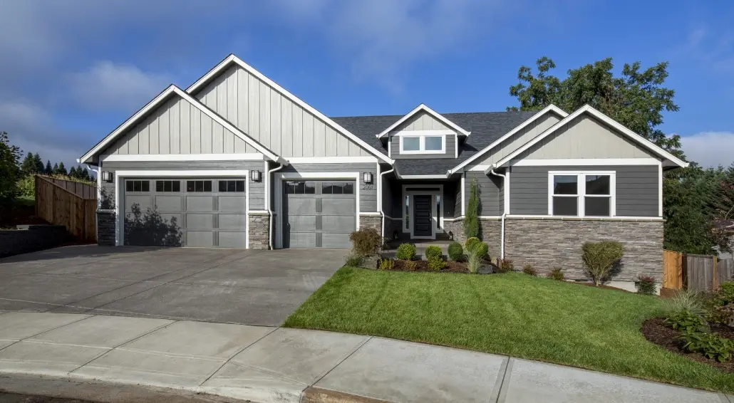 smart side wood siding on home