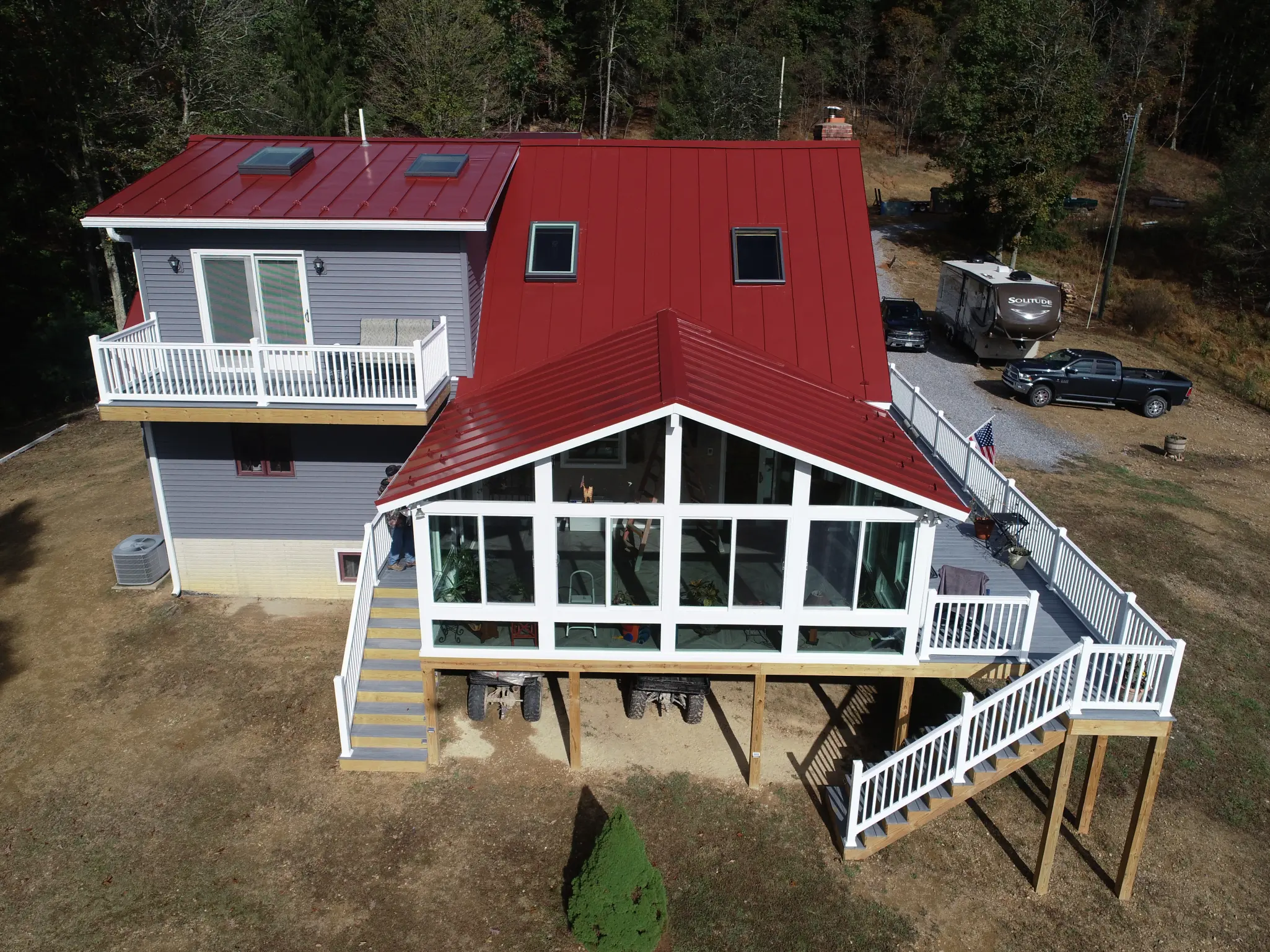 Sunroom on new house