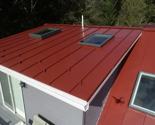 skylights on metal roof