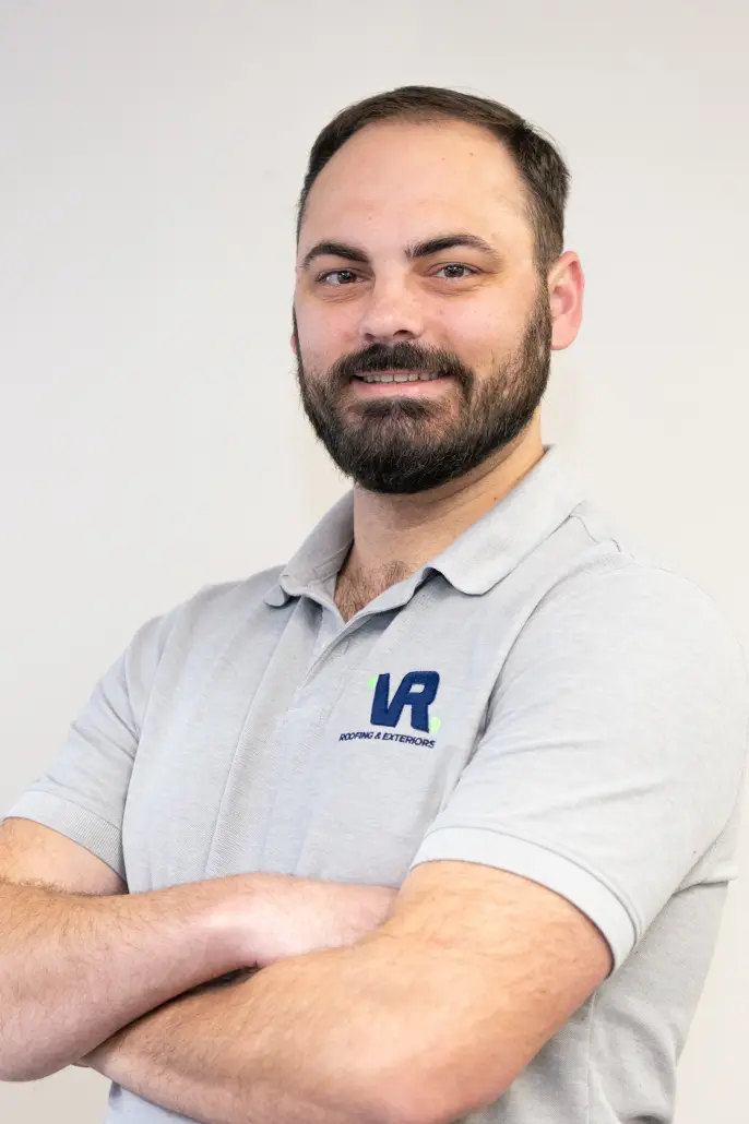 VRE-PatrickHand-07 Headshot of Patrick Hand at Valley Roofing & Exteriors.