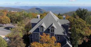 Wintergreen Aerial 2 Wintergreen deck siding gutters and roofing project