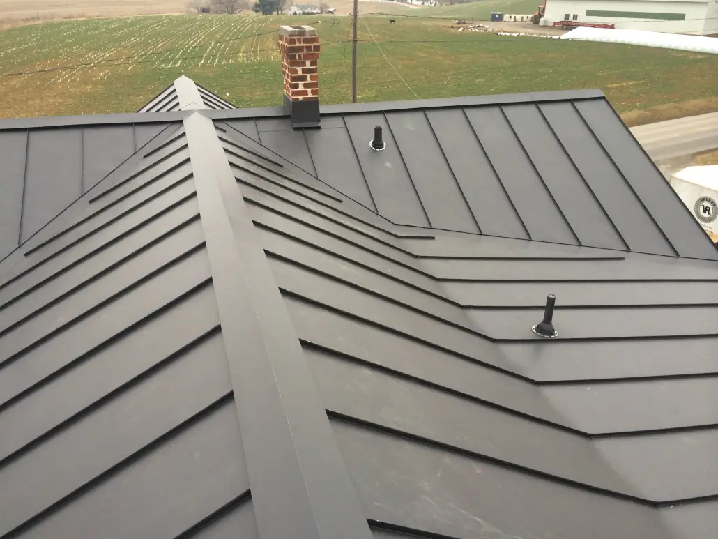 21in. panel standing seam metal roof