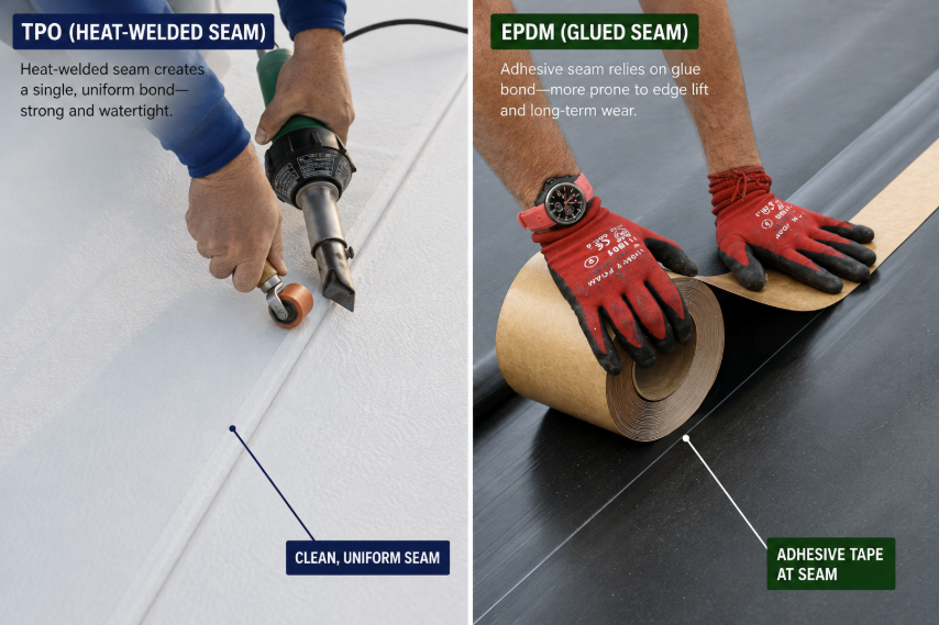tpo v epdm tpo v epdm