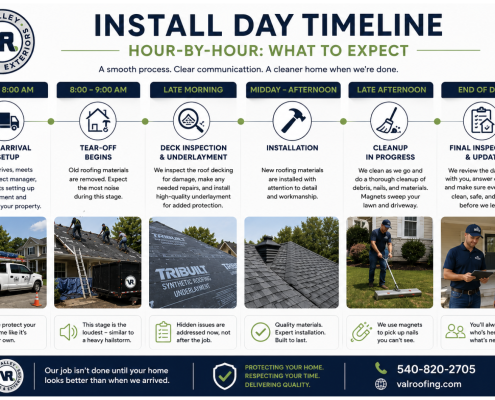 What Happens Hour by Hour on Roof Install Day? Install Day Timeline