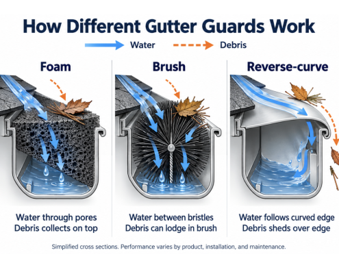 How different gutter guards work guide