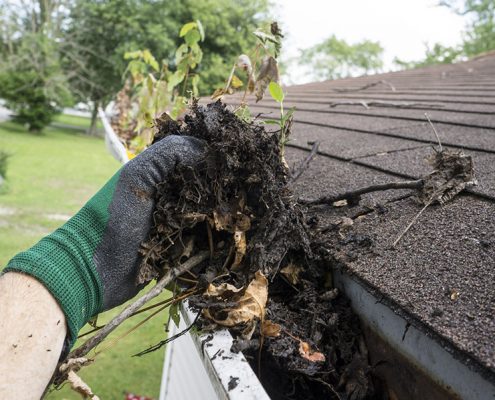clogged gutters need gutter cleaning