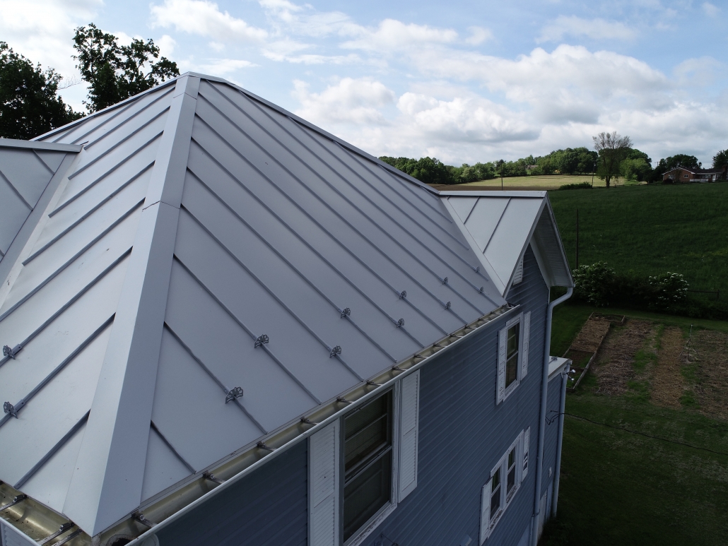 Metal Roofing on farmhouse
