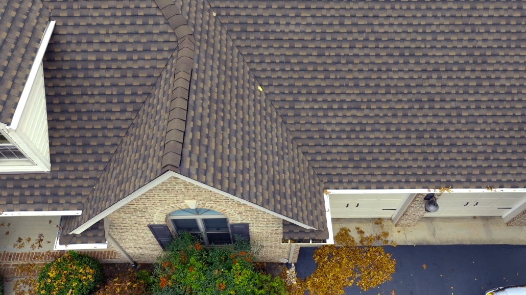 Detail work of signature shingle roof package.