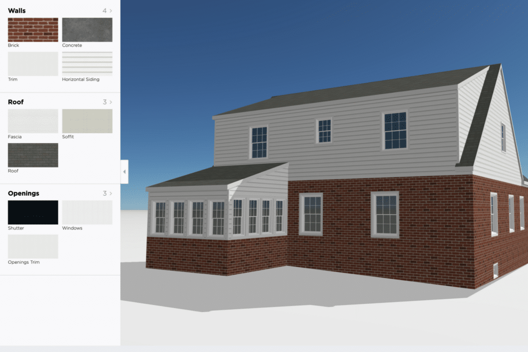 home model output from HOVER 3D roofing software