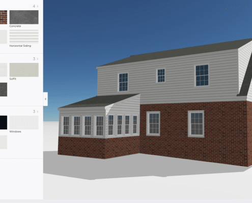 home model output from HOVER 3D roofing software