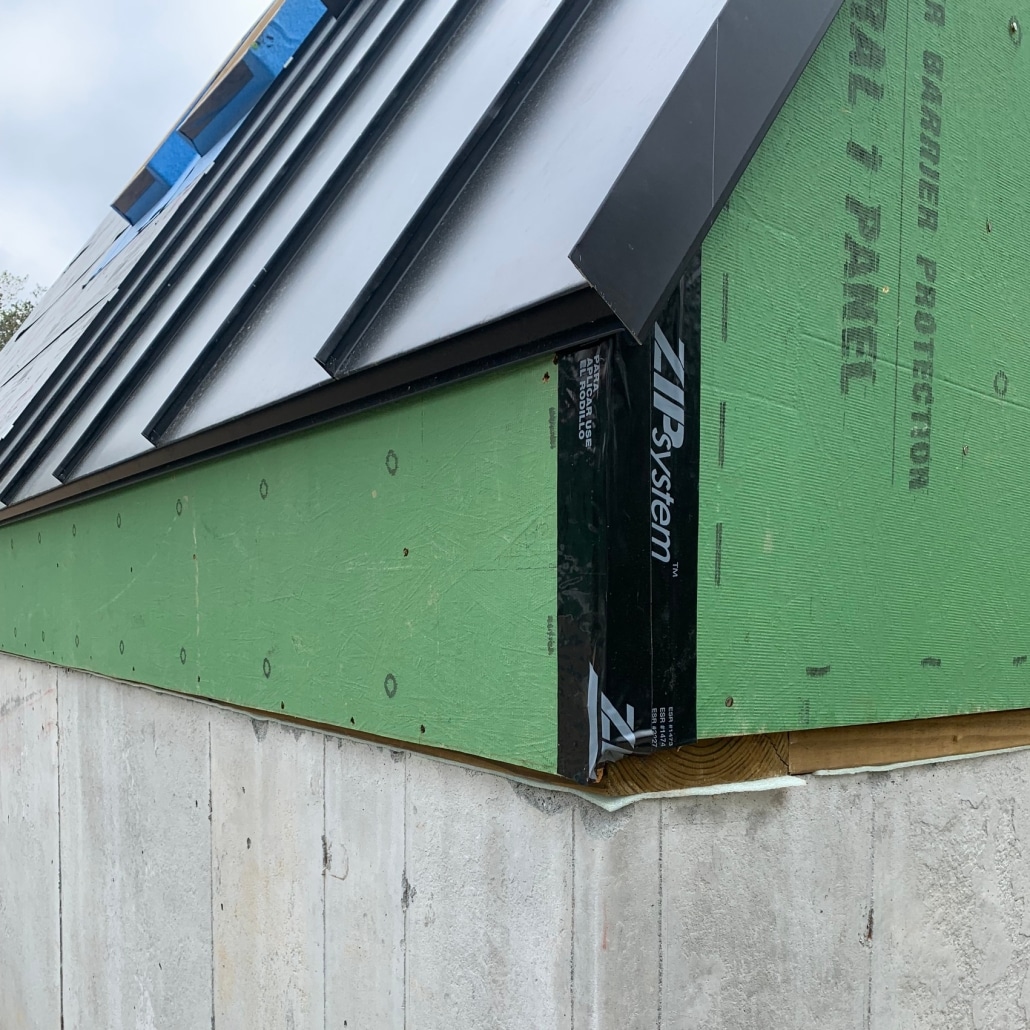 A-Frame metal roof and skylights home in Mount Jackson, VA